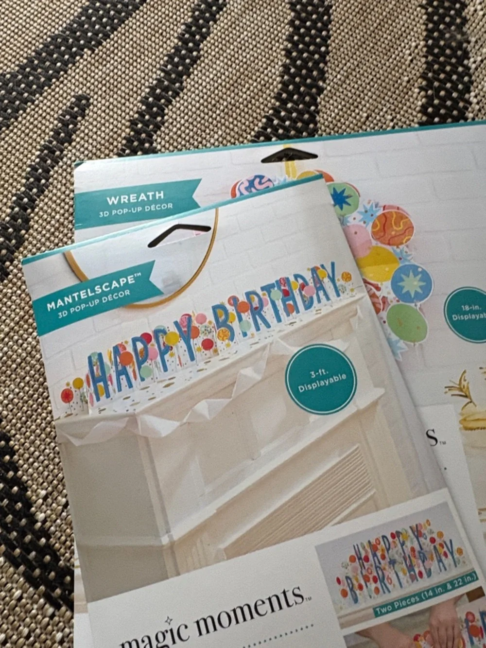 🆕American Greetings Magic Moments Birthday Wreath And Mantlescape